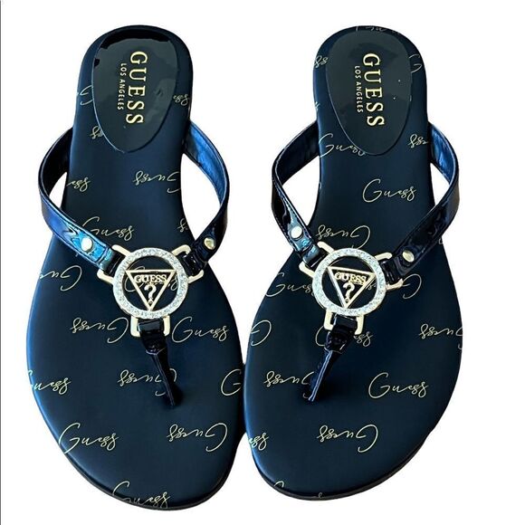 Guess Bling Logo Sandals - Picture 2 of 9